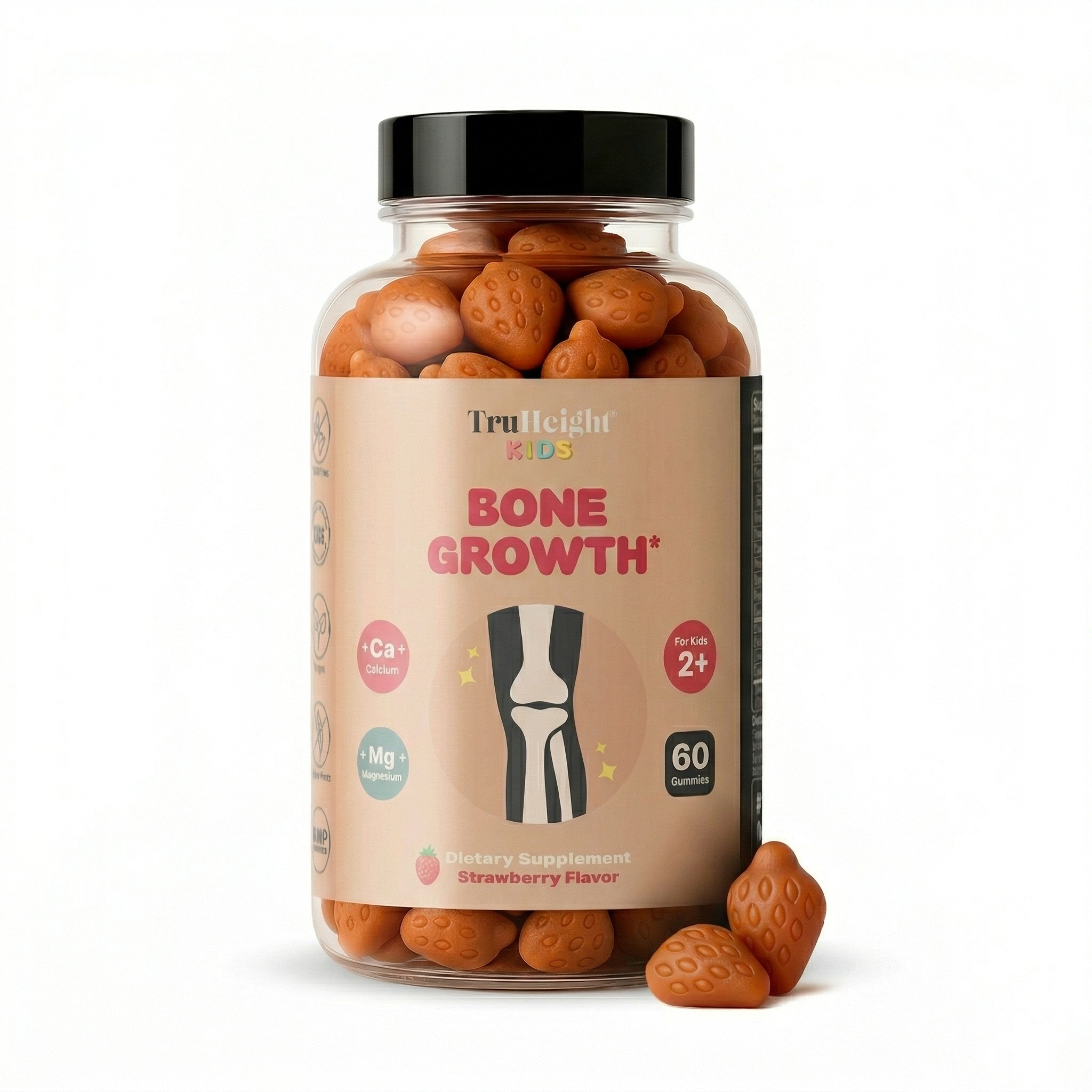 TruHeight Kids Bone Growth Gummies Strawberry 60 กัมมี่